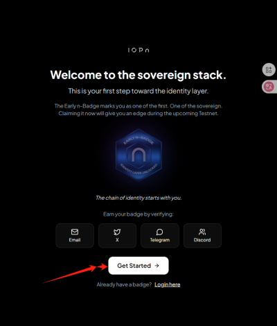 图片[1]-IOPn 空投教程：注册领取 Early n‑Badge，邀请获得 Drops 积分，预定未来空投资格